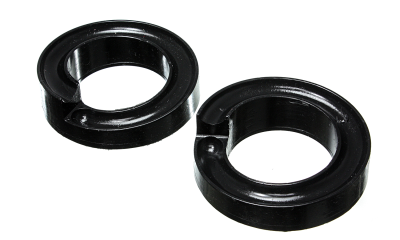 Ford F-250 SD Coil Spring Isolator Set - Front - Energy Suspension - Hyper-Flex - Black - `05-`07